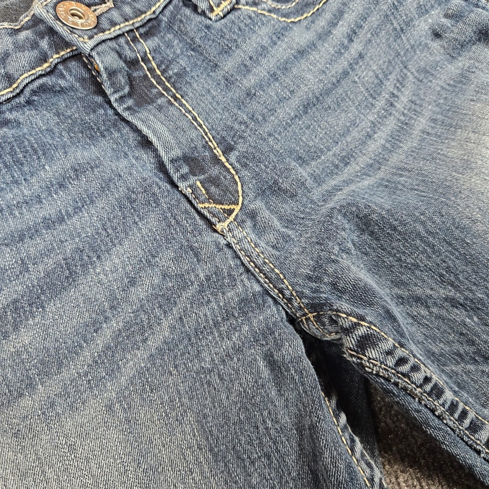 Big Star Maddie Mid Rise Fit Bootcut Jeans Women's 30L Dark Wash Stretch Western - Picture 9 of 13